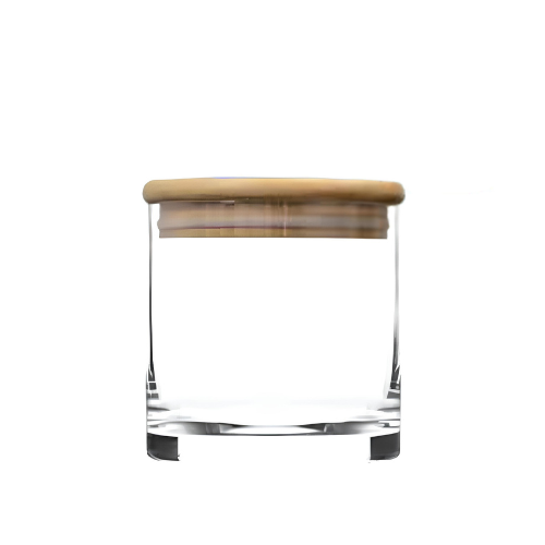 Cayman 8.25" Bartop Canister w/ Bamboo Top